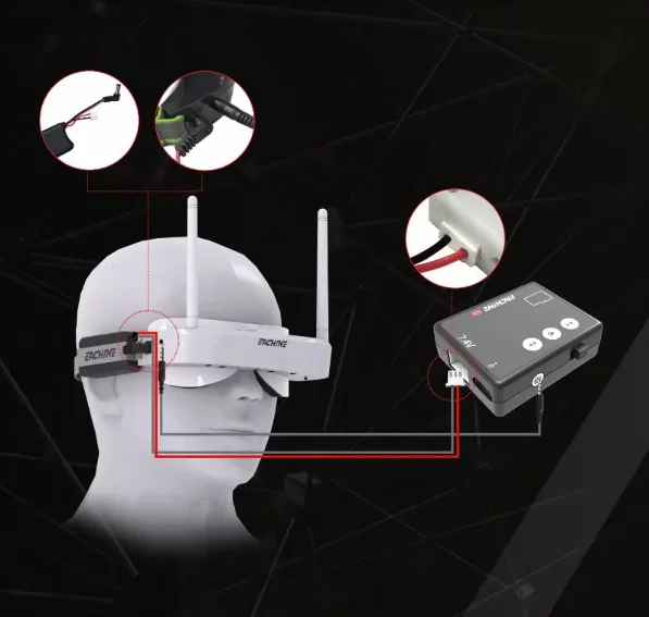 DVR Eachine EV100 micro S-Hobbies Aeromodelismo