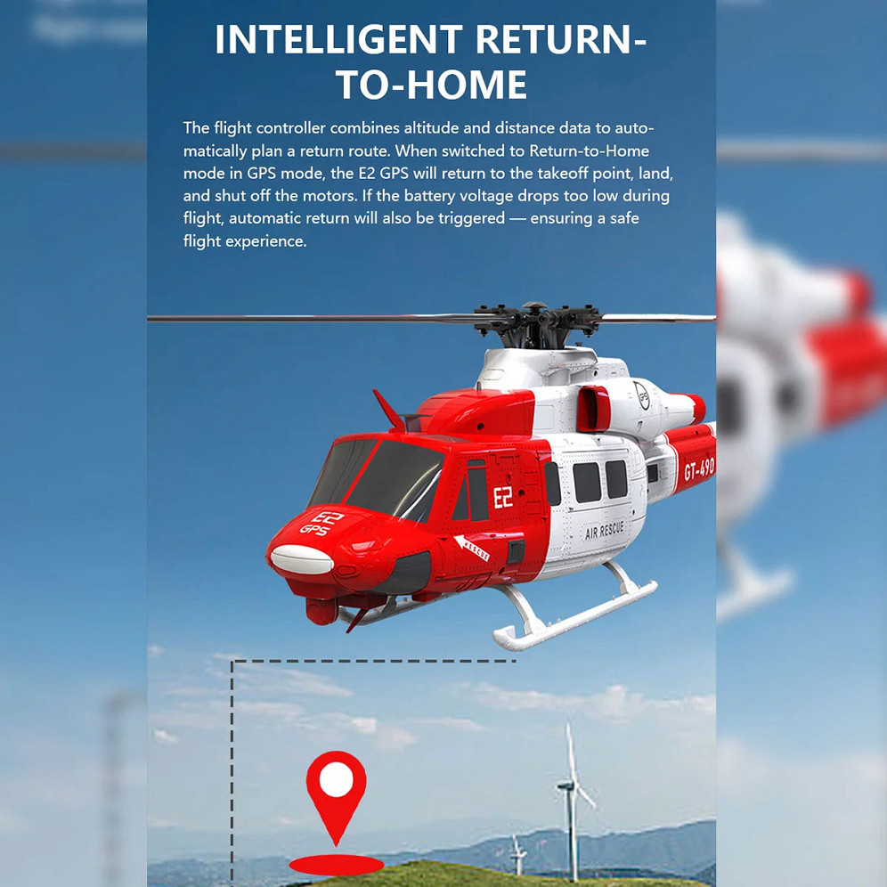 Helicopero Goosky E2-GPS RTF | UH-1Y Rescue Red - Imagen 8
