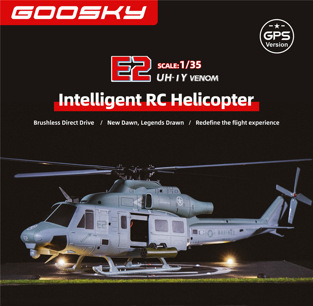 Helicopero Goosky E2-GPS RTF | UH-1Y Venom - Imagen 5