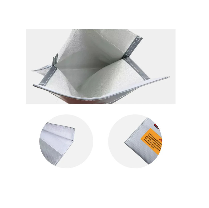 Bolsa de Seguridad LiPo CNHL 18x23cm para Carga y Almacenamiento de Baterías - Imagen 4